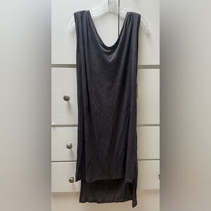 NWT Vintage The Podolls 100% Linen Casual Gray High-Low Dress in Size X-small